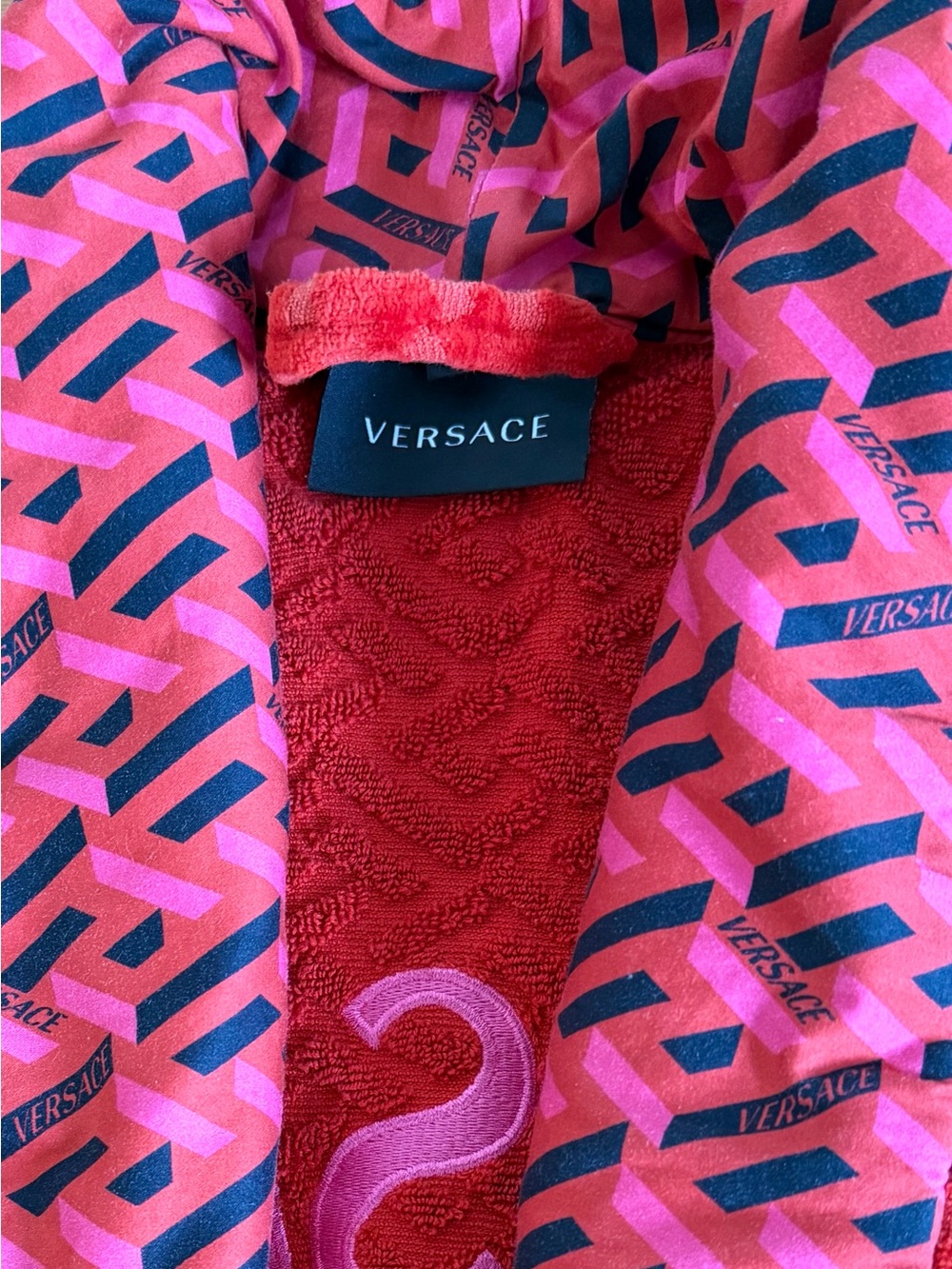 Versace Red Robe (Small) - Picture 7 of 11